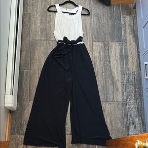 Tommy Hilfiger Elegant dark navy and White Jumpsuit